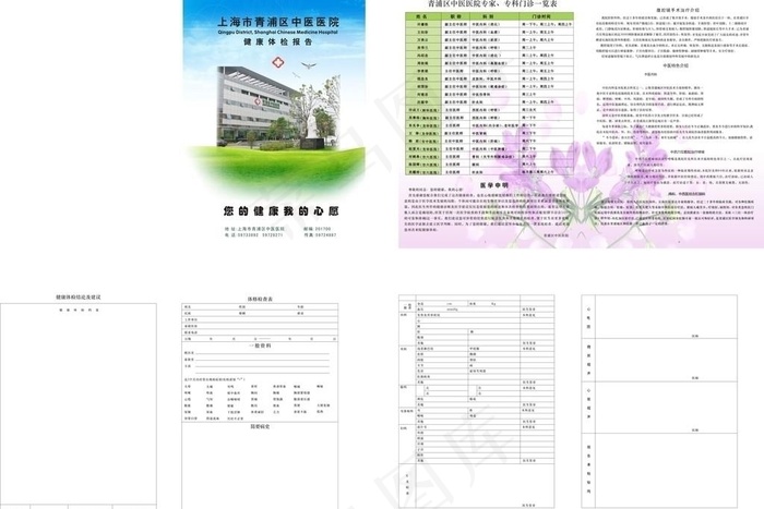 体检报告图片cdr矢量模版下载