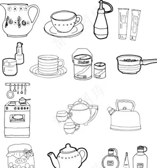 生活用品矢量素材图片