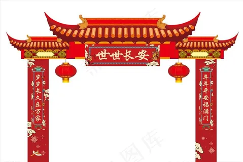 新年门头图片