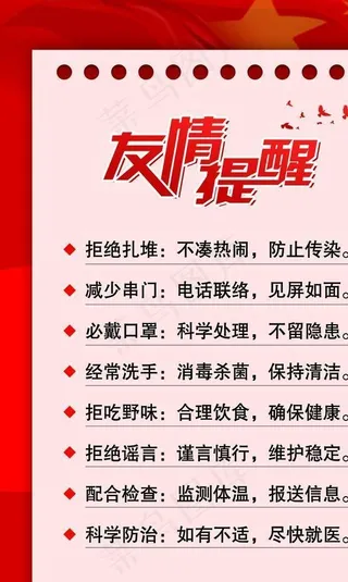 新型冠状病毒友情提醒图片