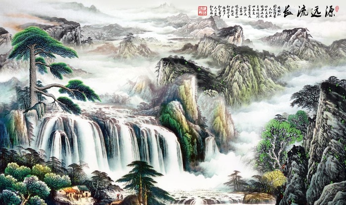 水墨山水画图片