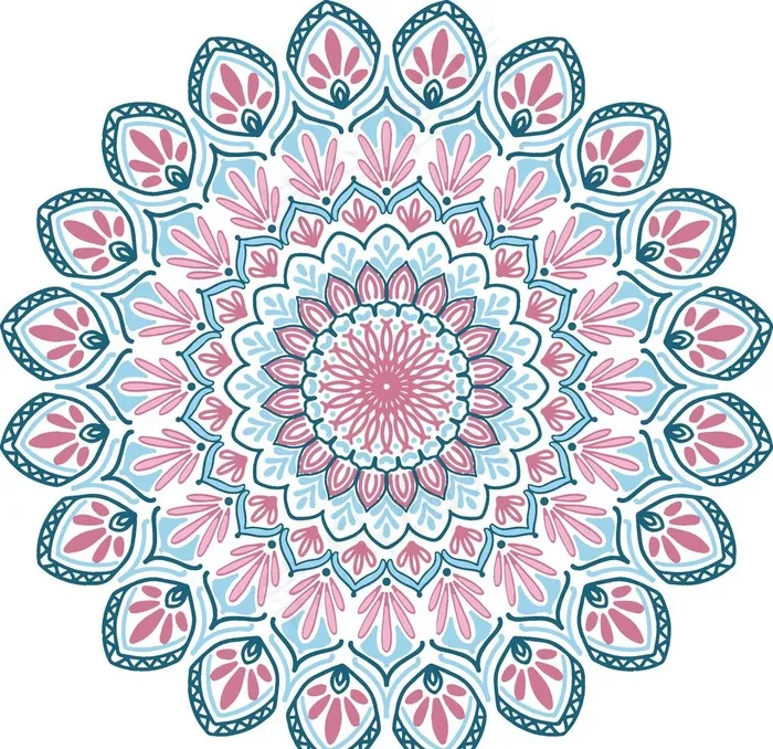 曼陀罗花纹图片