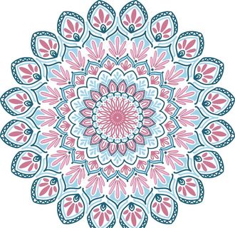 曼陀罗花纹图片