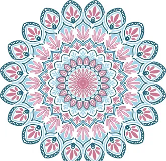 曼陀罗花纹图片