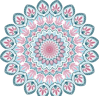 曼陀罗花纹图片