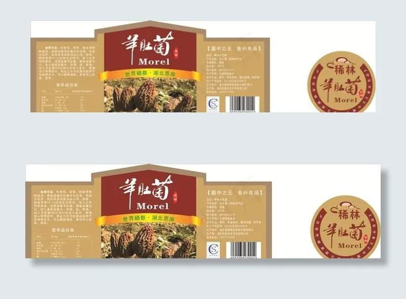 羊肚菌图片cdr矢量模版下载