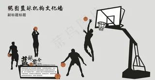 篮球培训文化背景墙图片