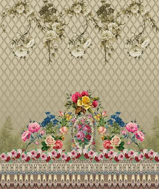 方巾 丝巾 女装图案 数码印花图片