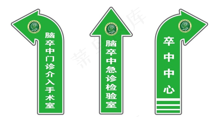 医院地贴 导航地贴 急救通道图片ai矢量模版下载