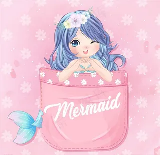 卡通美人鱼图片