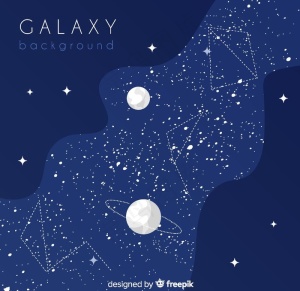星空元素矢量背景图片