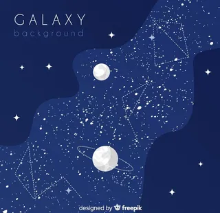 星空元素矢量背景图片