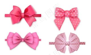 粉色蝴蝶结图片