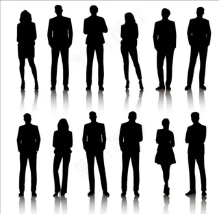 商务人物剪影图片