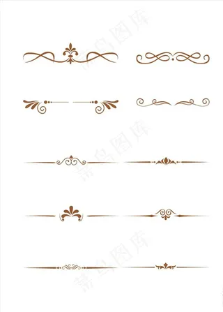 各式各样的花边条纹欧式花纹图案图片