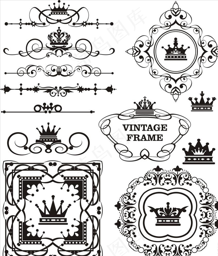 欧式花边花纹图片