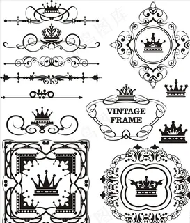 欧式花边花纹图片