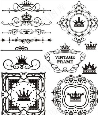 欧式花边花纹图片