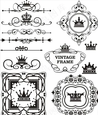 欧式花边花纹图片