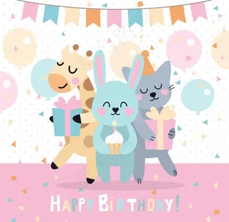 小兔子生日晚会图片