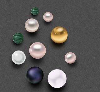 金属质感 珠子 珍珠图片