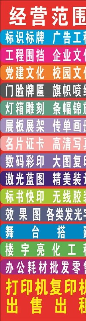 图文店经营范围 图文店牌匾图片