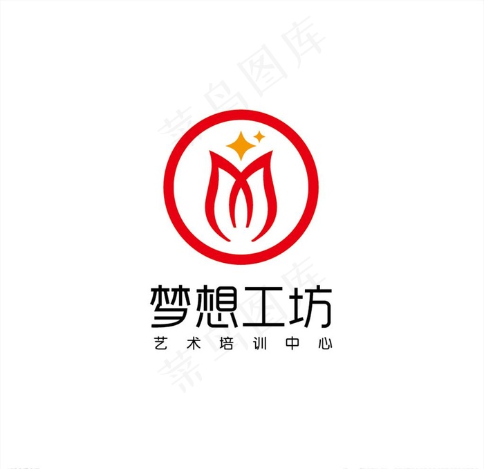艺术培训LOOG设计图片ai矢量模版下载