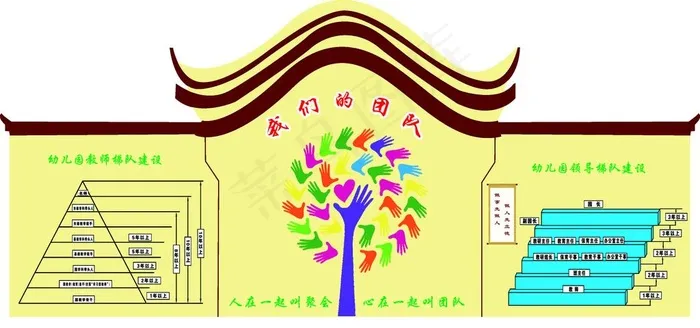我们的团队图片psd模版下载