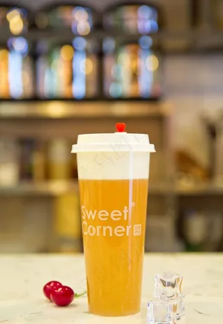 原味奶盖桂花乌龙茶图片