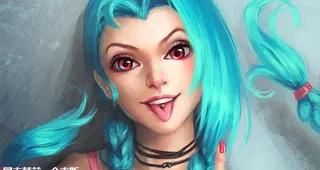 LOL 暴走萝莉 金克斯 壁纸图片