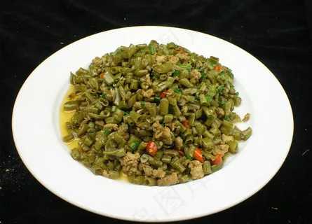酸豆角炒肉沫图片 酸豆角炒肉沫图片