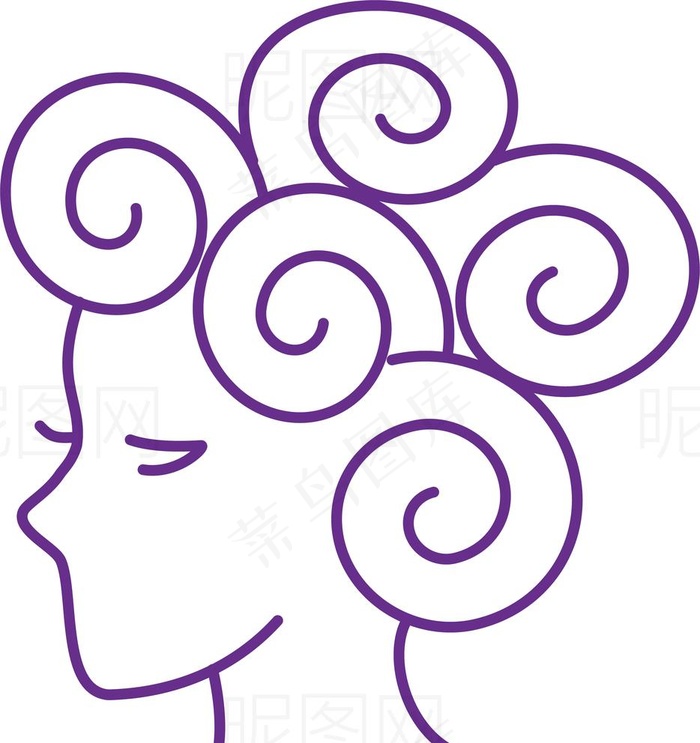 美发图片ai矢量模版下载