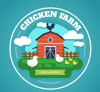 精美养鸡场标签图片