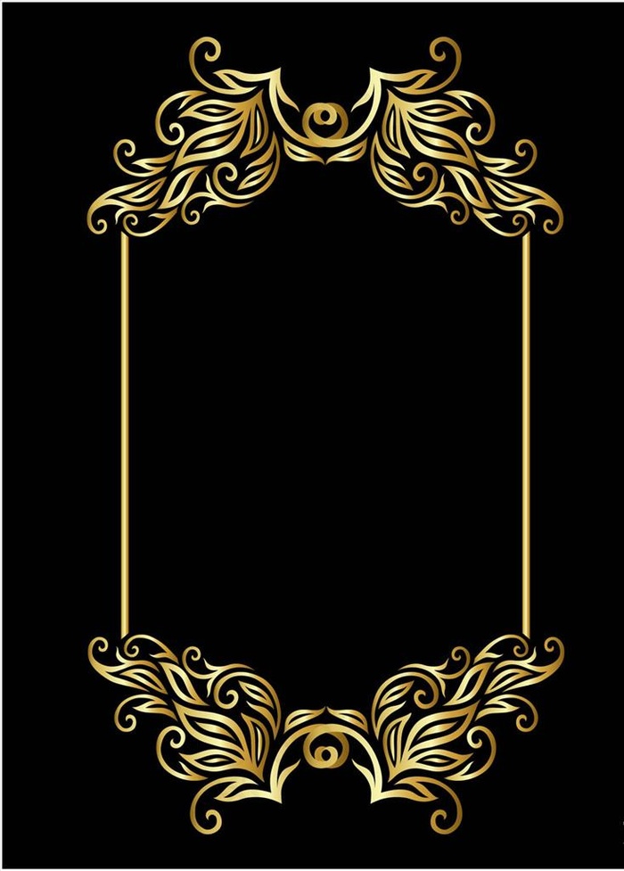金色边框图片