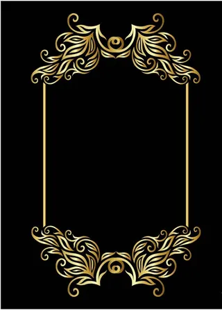 金色边框图片