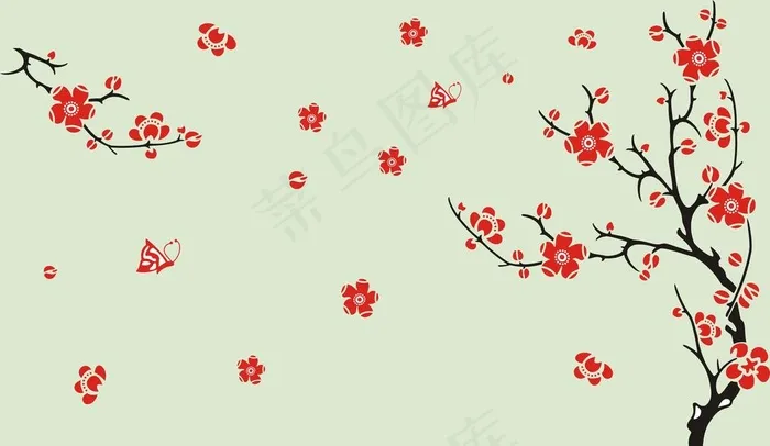 梅花图案图片