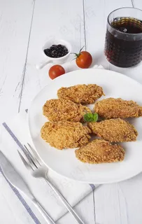 炸鸡翅零食美食背景海报素材图片 炸鸡翅零食美食背景海报素材图片