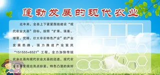 农业展板图片