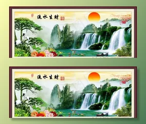 流水生财图图片