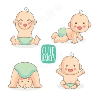 宝宝婴儿宝贝插图图片