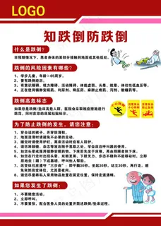 知跌倒防跌倒图片