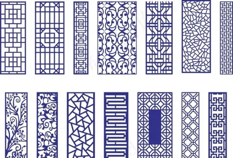 花格 窗花 镂空花纹 屏风 镂图片