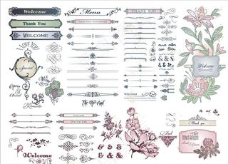 欧式花边花纹图片