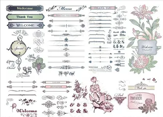 欧式花边花纹图片