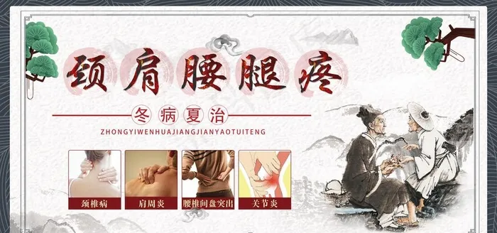 颈肩腰腿痛图片(7087X3543(DPI:150))psd模版下载