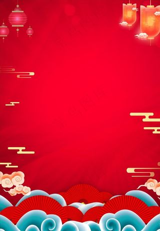 红色大气商务海报背景图片