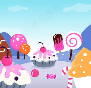 卡通甜品糖果图片