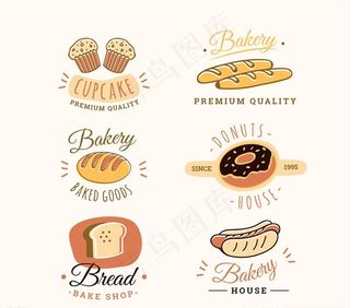 创意面包店标志图片