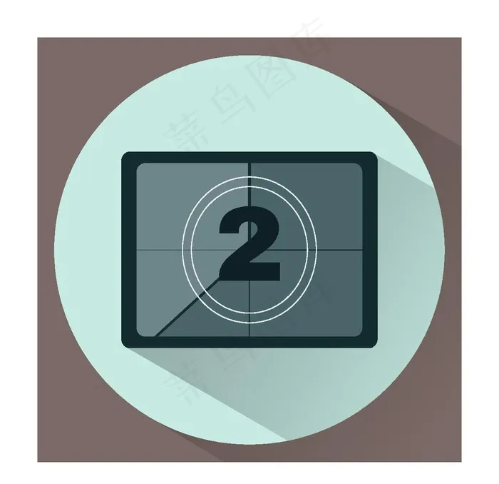 电影院图标图片ai矢量模版下载