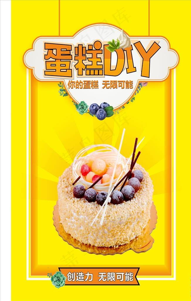蛋糕DIY图片cdr矢量模版下载